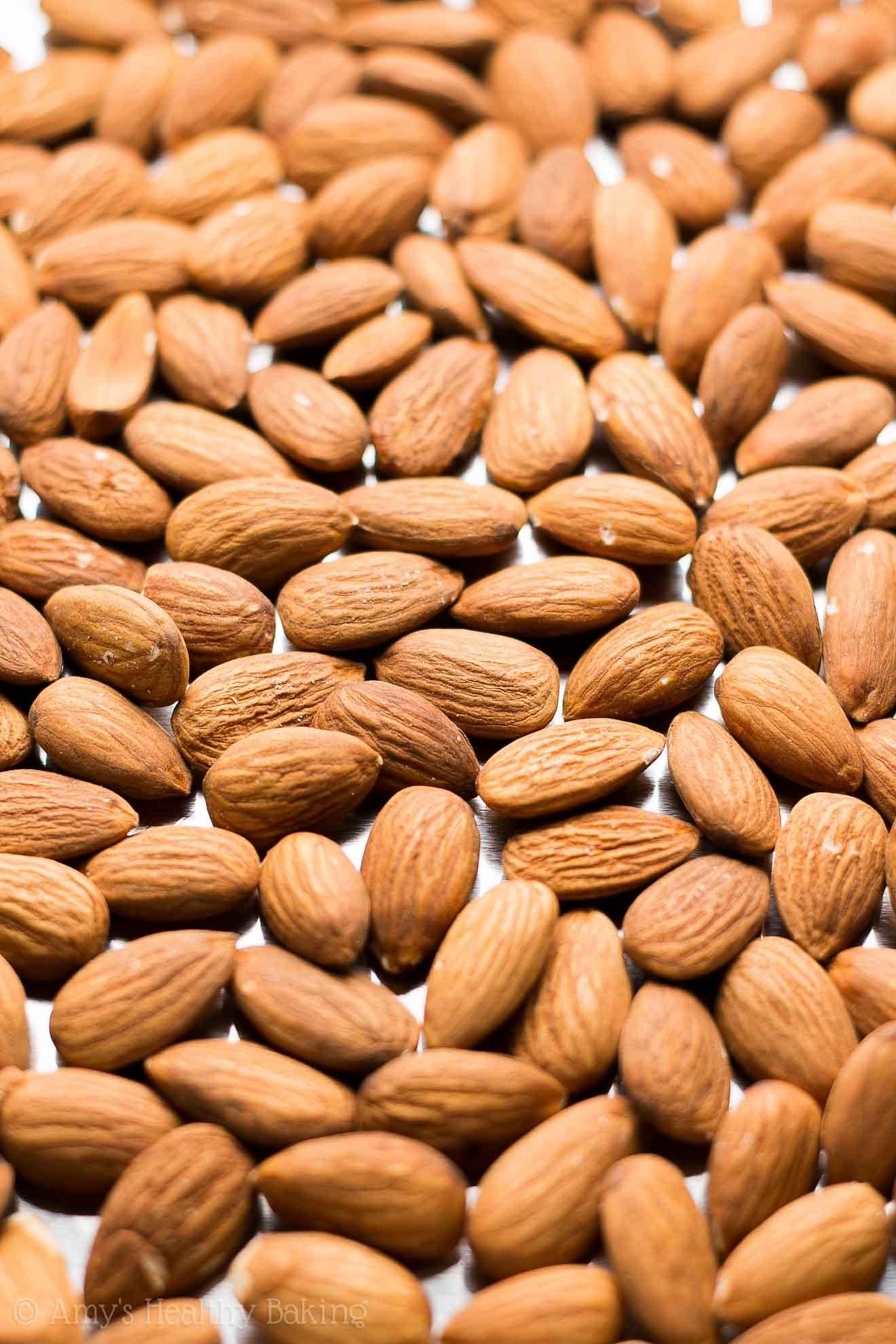 A close-up shot of a single gingerbread spiced almond