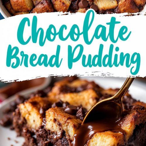 A close-up shot of warm bread pudding brownies, slightly gooey