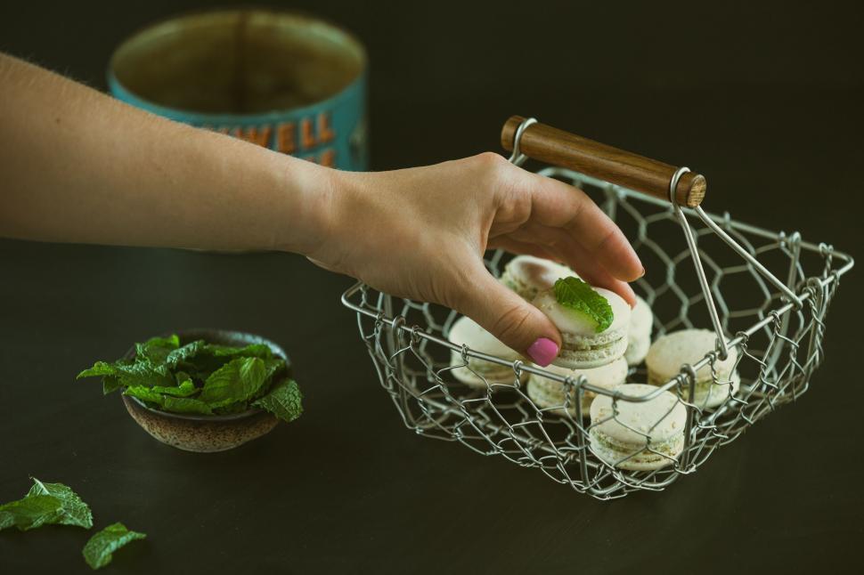 Close up shot of a hand reaching for a vegetable stick