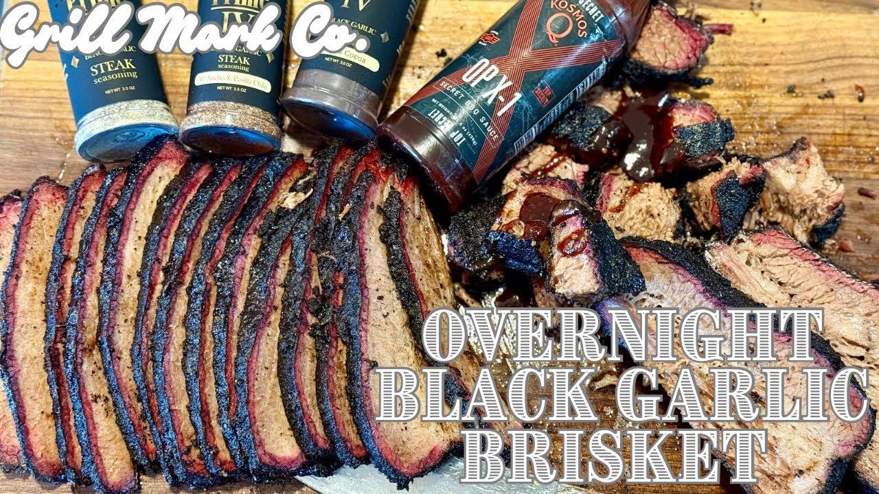 black garlic brisket preparation