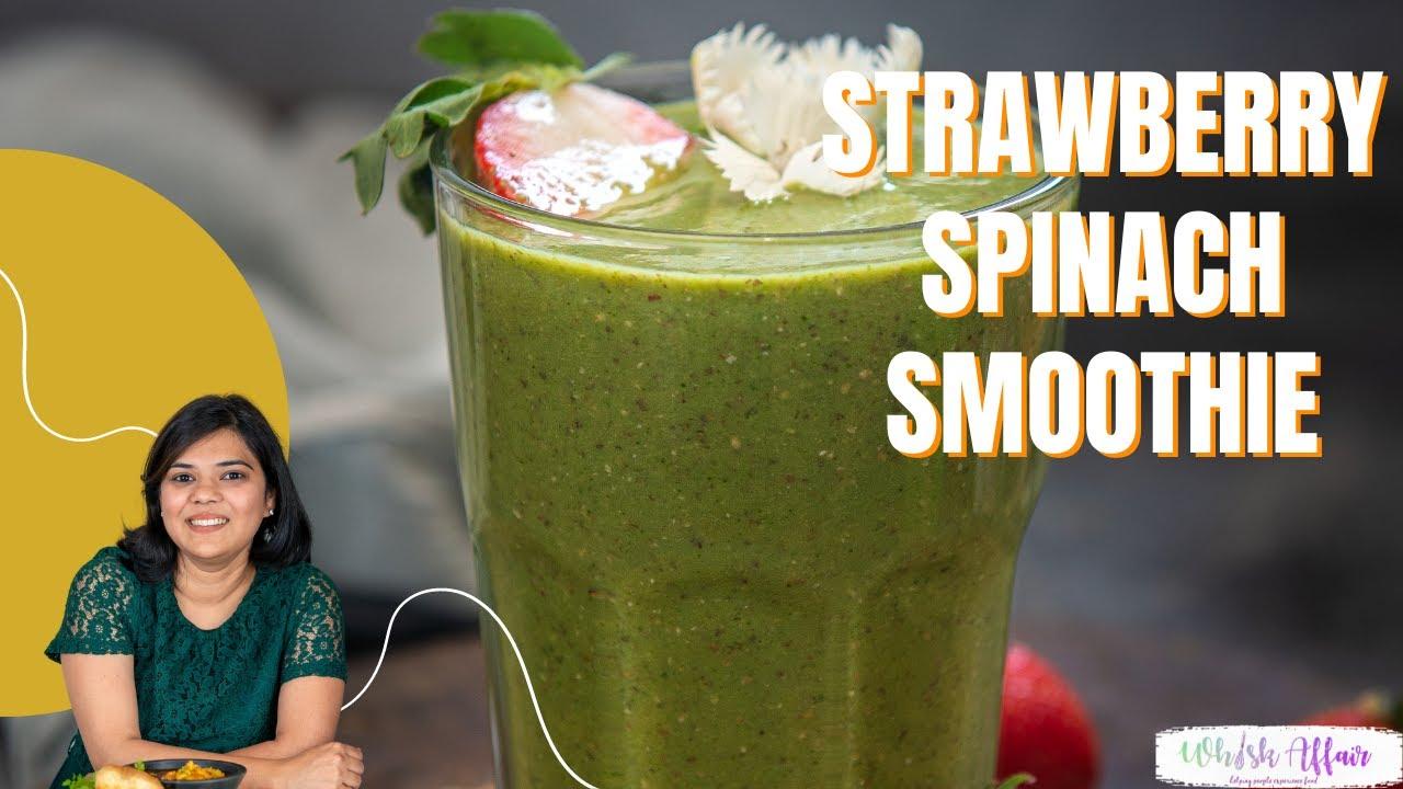 Person drinking Strawberry Spinach Refresher