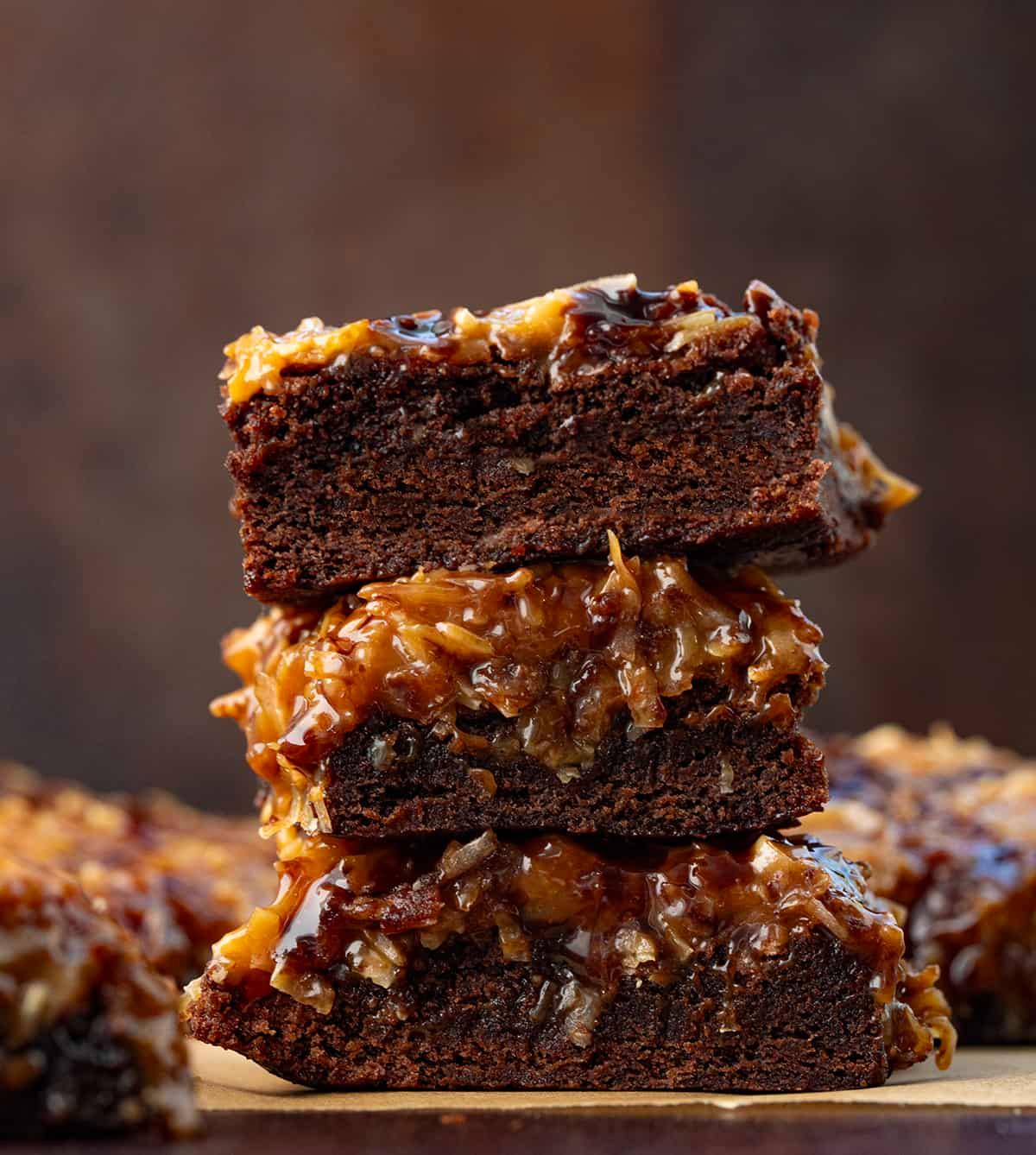 Gooey Brownies with Toasted Coconut Flakes