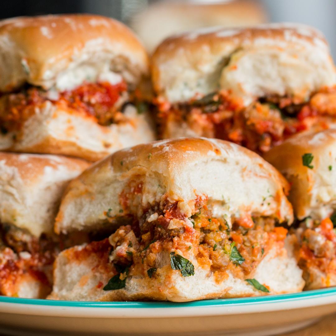 Ingredients for chorizo sliders displayed on a kitchen counter