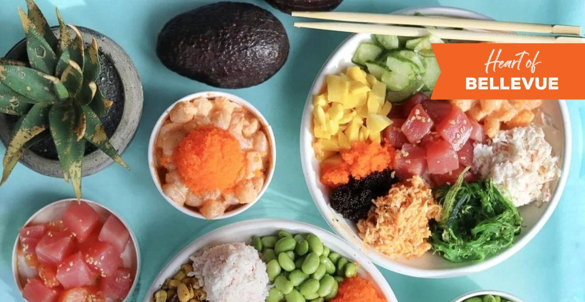 Person happily enjoying an Aloha Spirit Poke Bowl