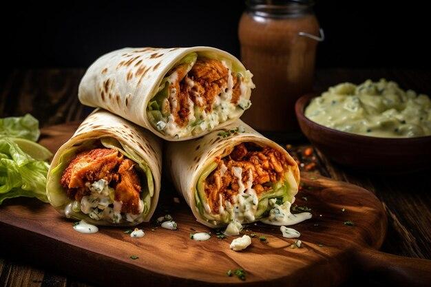 A group of friends enjoying a picnic with Buffalo Chicken Picnic Wraps.
