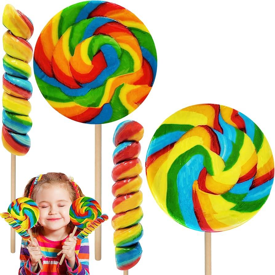 close-up of a person swirling lollipop mixture in a pot