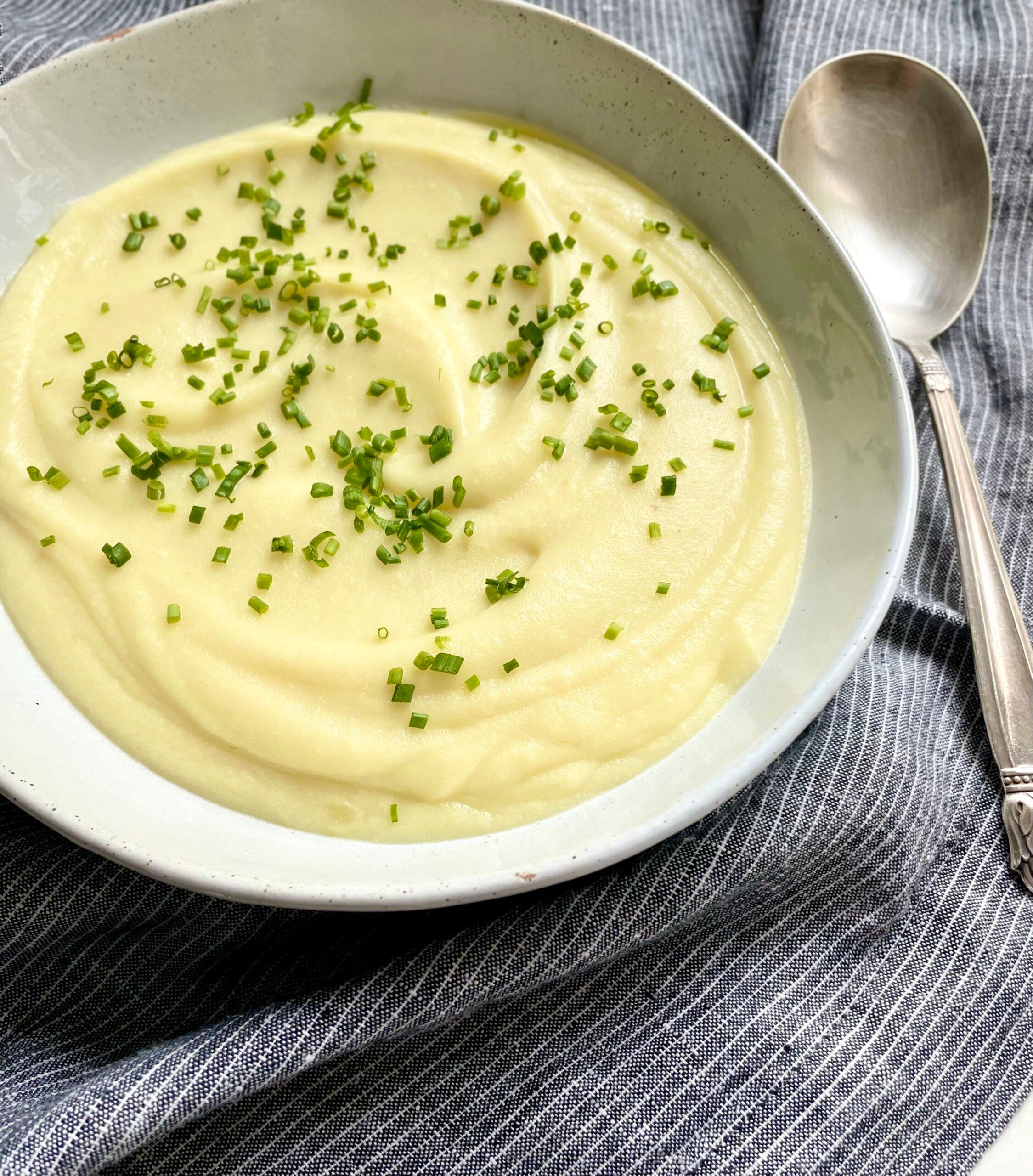 ingredients for callaloo and celery root puree