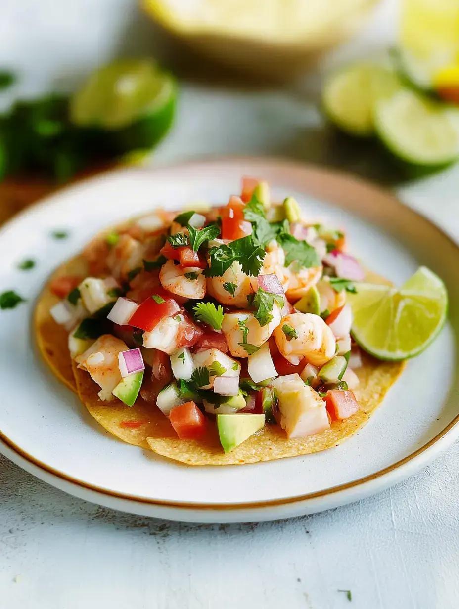 A vibrant platter of ceviche with avocado mousse, garnished with lime wedges and cilantro