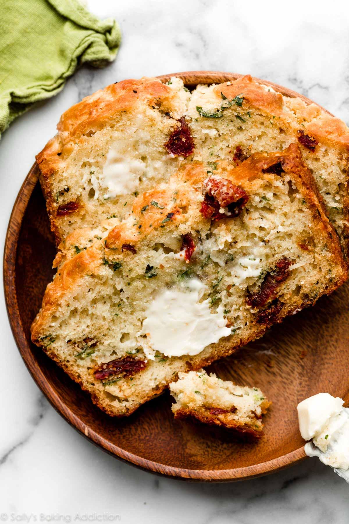rustic loaf of Asiago wheat bread with sun-dried tomatoes