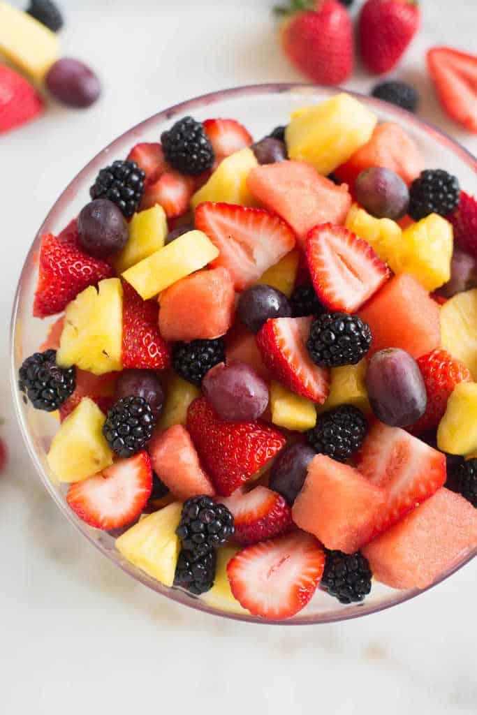 assorted fresh berries in a bowl