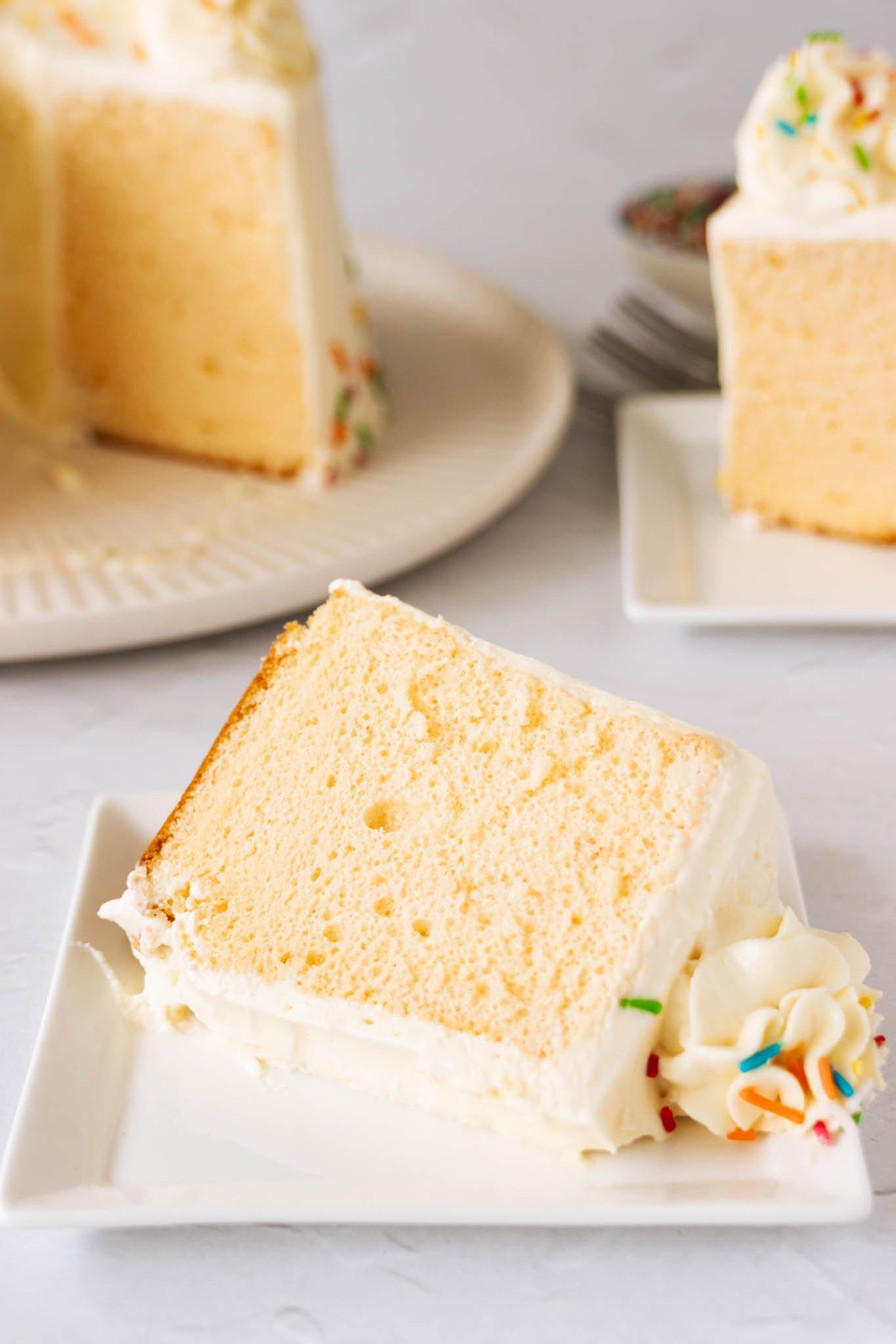 A shot of the finished cake, inverted and ready to serve, with steam gently rising from it.