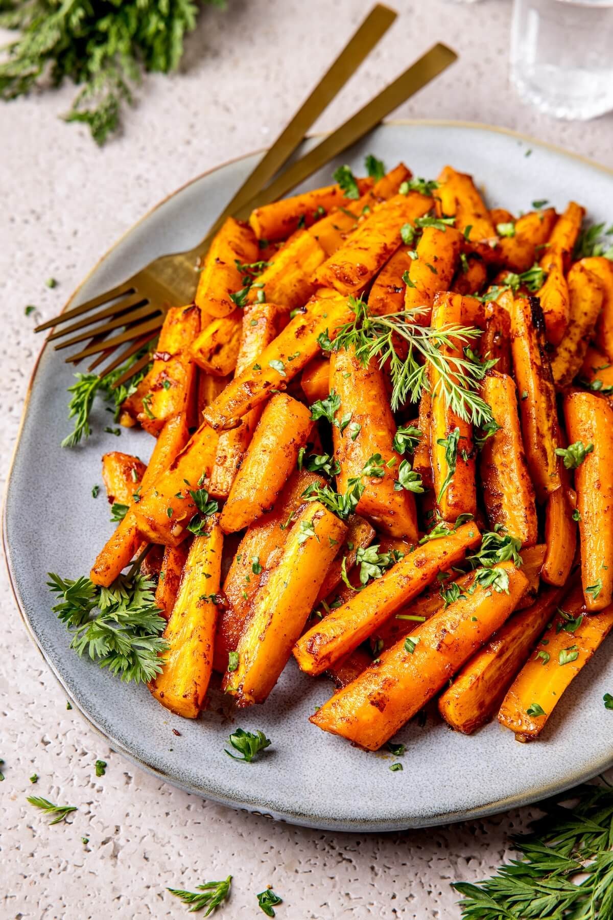 sweet paprika honey glazed carrots