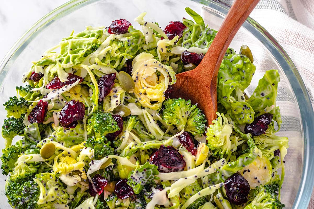 Broccoli Cranberry Salad with Poppy Seed Dressing