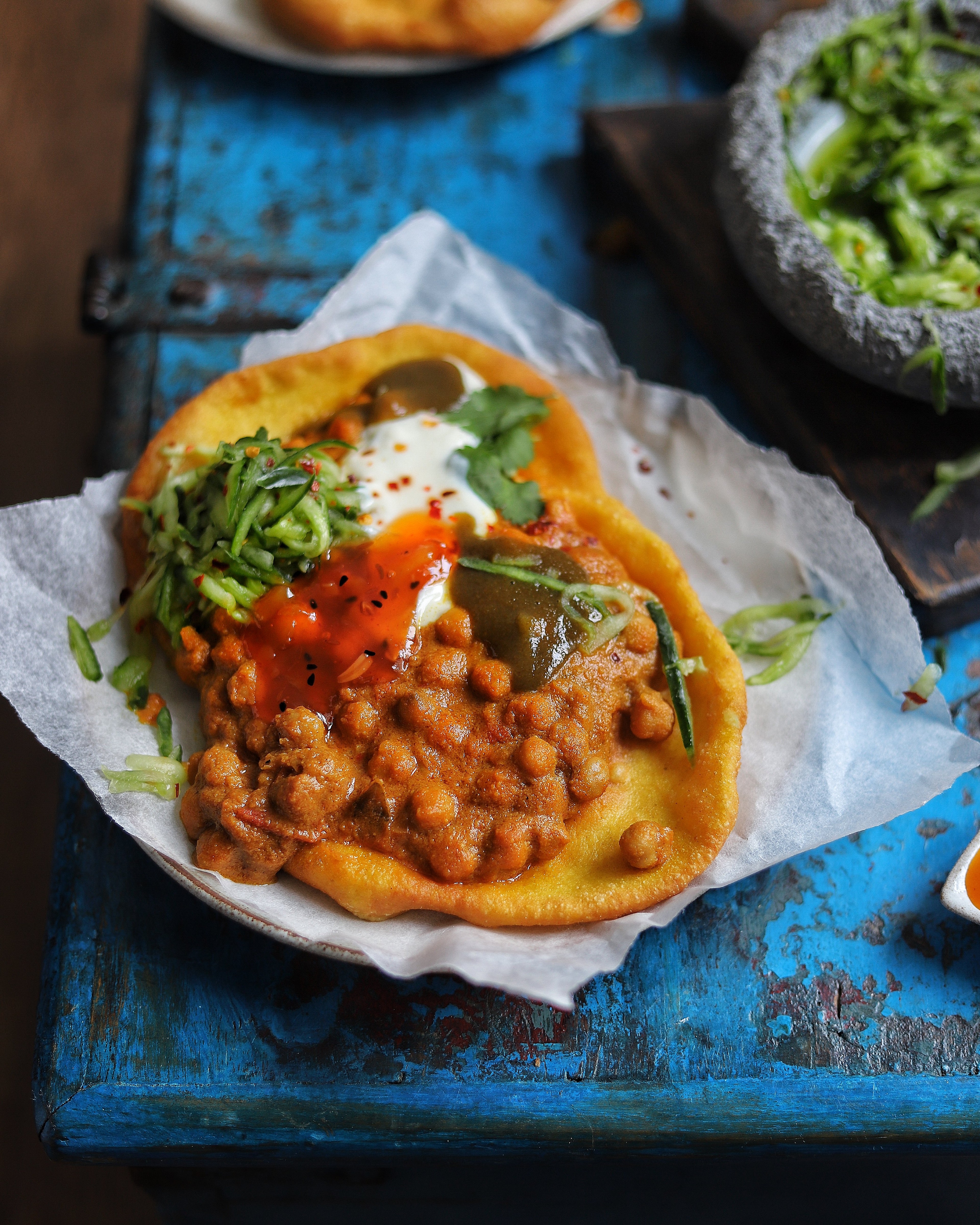 Trinidadian Moussaka with Doubles