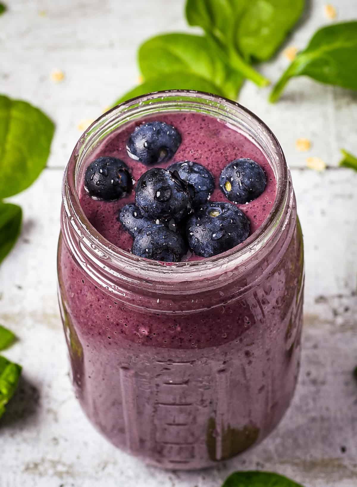 Group of friends enjoying the Berry Spinach Powerhouse smoothies after a hike